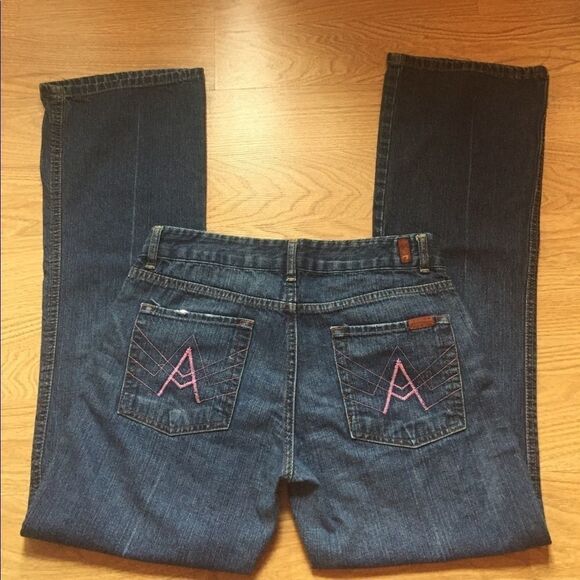 7 for all mankind pink A pockets sz 30X31 - Picture 1 of 6